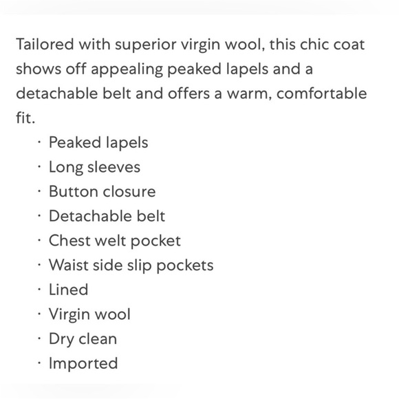 NWT IRO wool wrapped coat in Tan - Picture 4 of 6